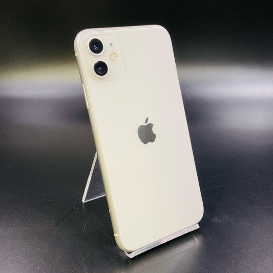 【全額返金保証】【最速発送】Apple iPhone iPhone 11 64GB ホワイト au 白ロム 動作確認済 91.1%