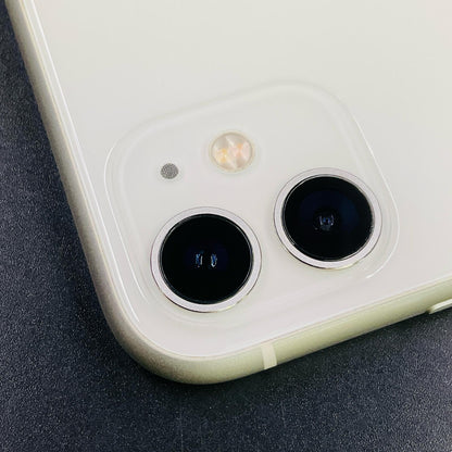 【全額返金保証】【最速発送】Apple iPhone iPhone 11 64GB ホワイト au 白ロム 動作確認済 91.1%