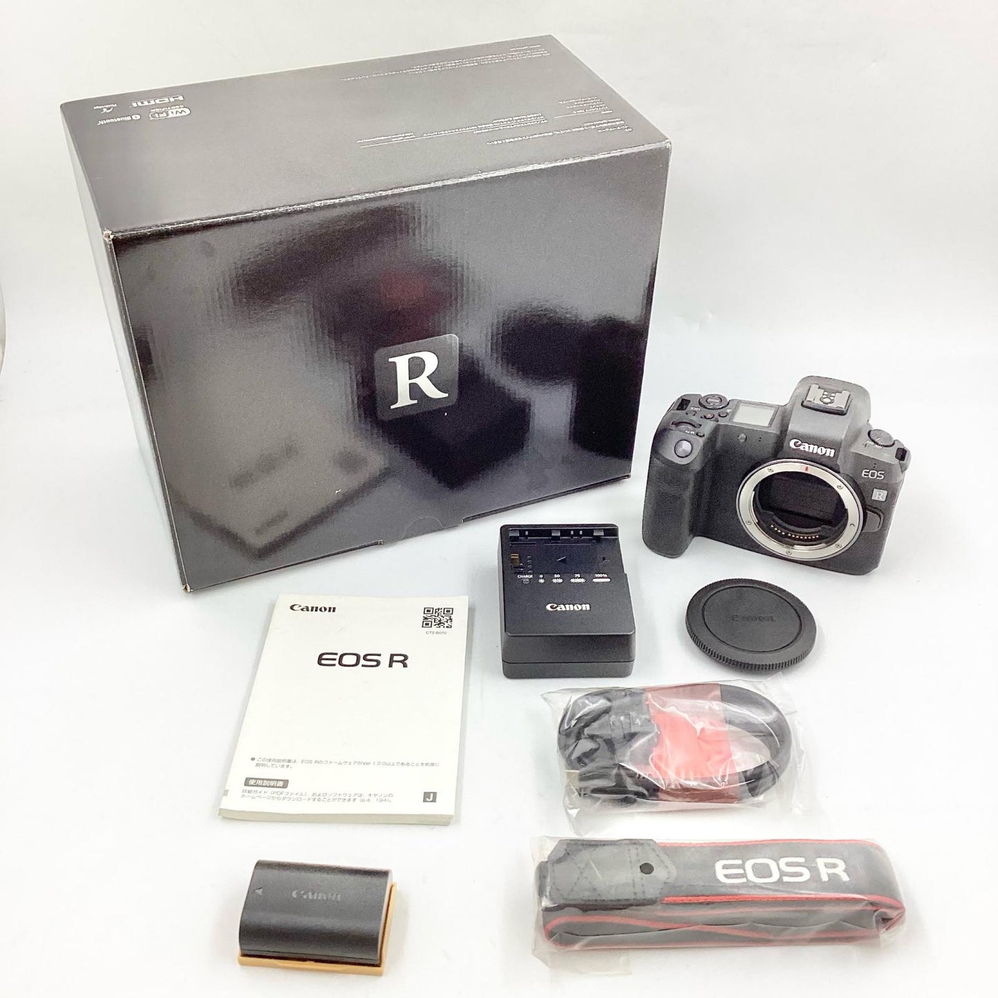 【全額返金保証】【最速発送】Canon デジタル一眼 EOS R ボディ ブラック 動作確認済