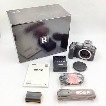 【全額返金保証】【最速発送】Canon デジタル一眼 EOS R ボディ ブラック 動作確認済