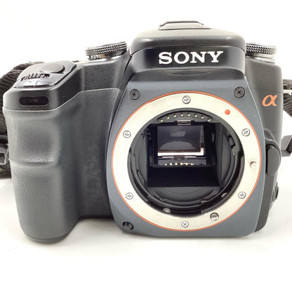【全額返金保証】【最速発送】Sony デジタル一眼 SONY α100 DSLR-A100 ボディ ブラック 動作確認済