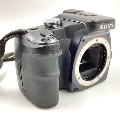 【全額返金保証】【最速発送】Sony デジタル一眼 SONY α100 DSLR-A100 ボディ ブラック 動作確認済