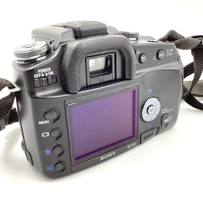 【全額返金保証】【最速発送】Sony デジタル一眼 SONY α100 DSLR-A100 ボディ ブラック 動作確認済