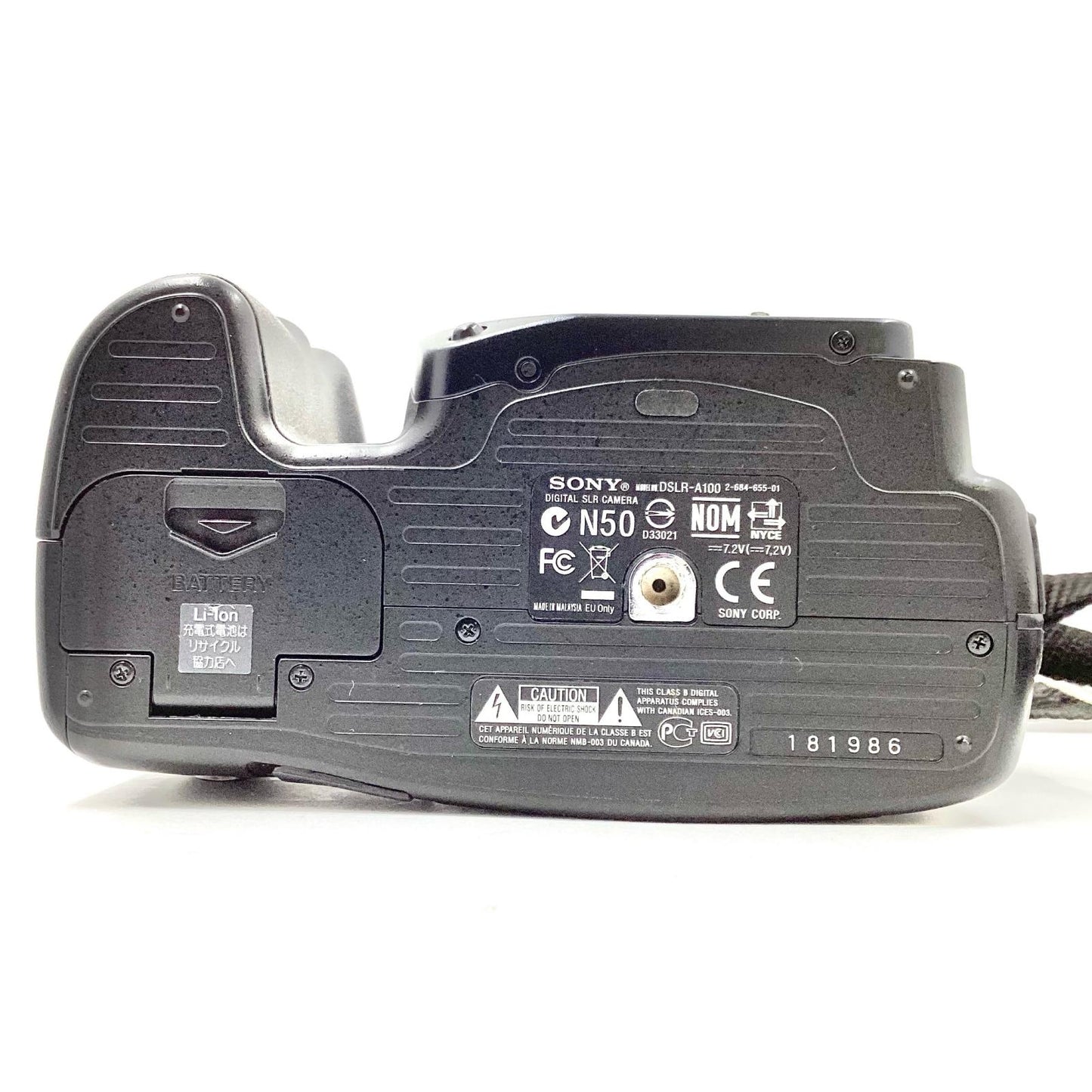 【全額返金保証】【最速発送】Sony デジタル一眼 SONY α100 DSLR-A100 ボディ ブラック 動作確認済