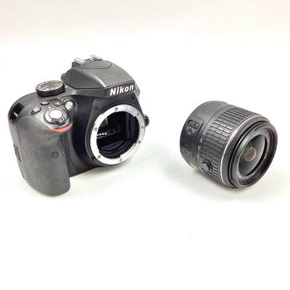 【全額返金保証】【最速発送】Nikon デジタル一眼 D3300 18-55 VRII レンズキット ブラック 動作確認済