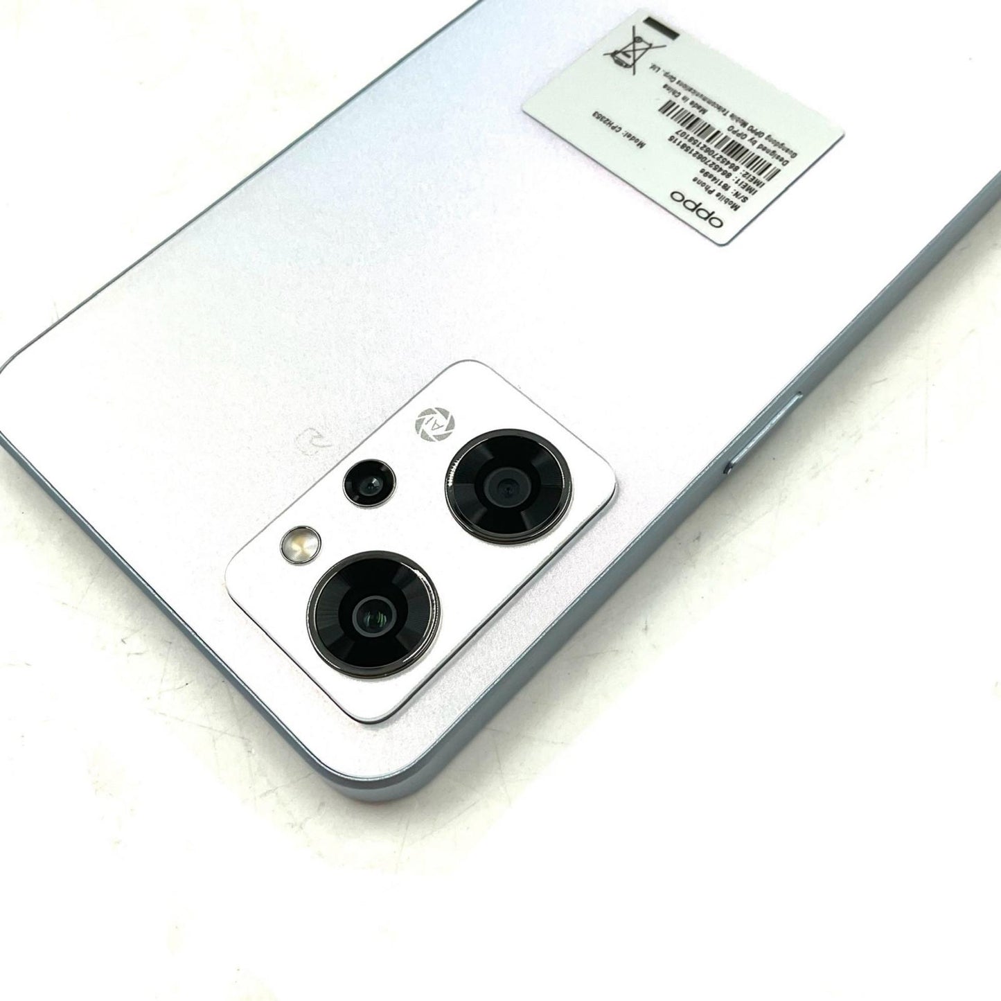 【全額返金保証】【最速発送】OPPO Reno 7 A 128GB ドリームブルー SIMフリー CPH2353 白ロム 動作確認済