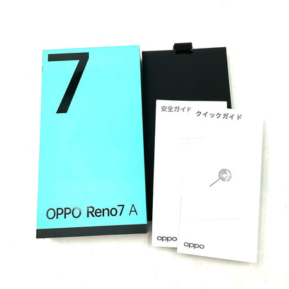 【全額返金保証】【最速発送】OPPO Reno 7 A 128GB ドリームブルー SIMフリー CPH2353 白ロム 動作確認済