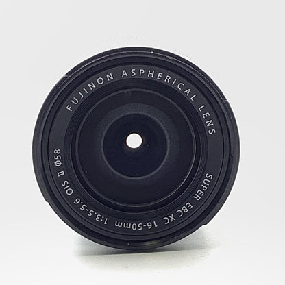 【全額返金保証】【最速発送】FUJIFILM フジノンレンズ XC16-50mmF3.5-5.6 OIS II 　シルバー 動作確認済