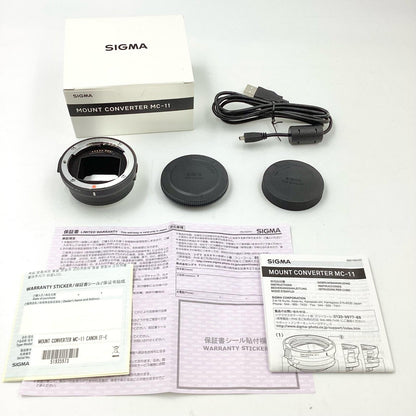 【全額返金保証】【最速発送】SIGMA Mount Converter MC-11　EF→Ｅ 美品 動作確認済