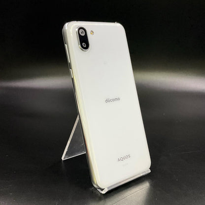 【最速発送】SHARP AQUOS R2 64GB プラチナホワイト docomo SH-03K 白ロム【難有】