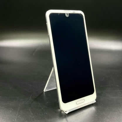 【最速発送】SHARP AQUOS R2 64GB プラチナホワイト docomo SH-03K 白ロム【難有】