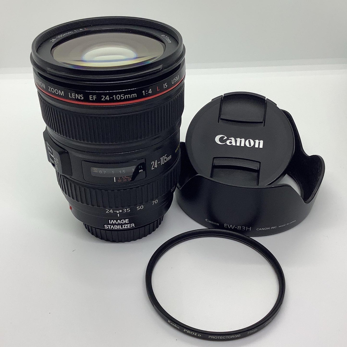 【全額返金保証】【最速発送】Canon EF24-105mm F4L IS USM 美品 動作確認済