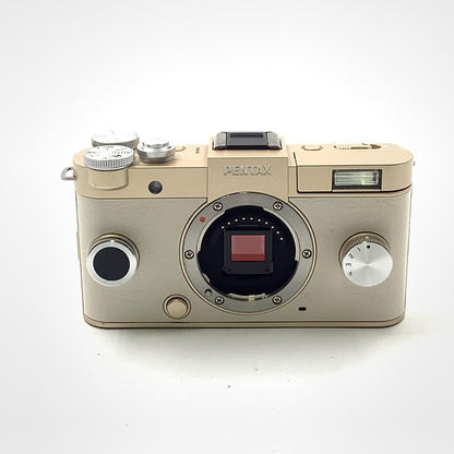 【全額返金保証】【最速発送】PENTAX デジタル一眼 Q-S1 ボディ [シャンパンゴールド×クリーム] 動作確認済