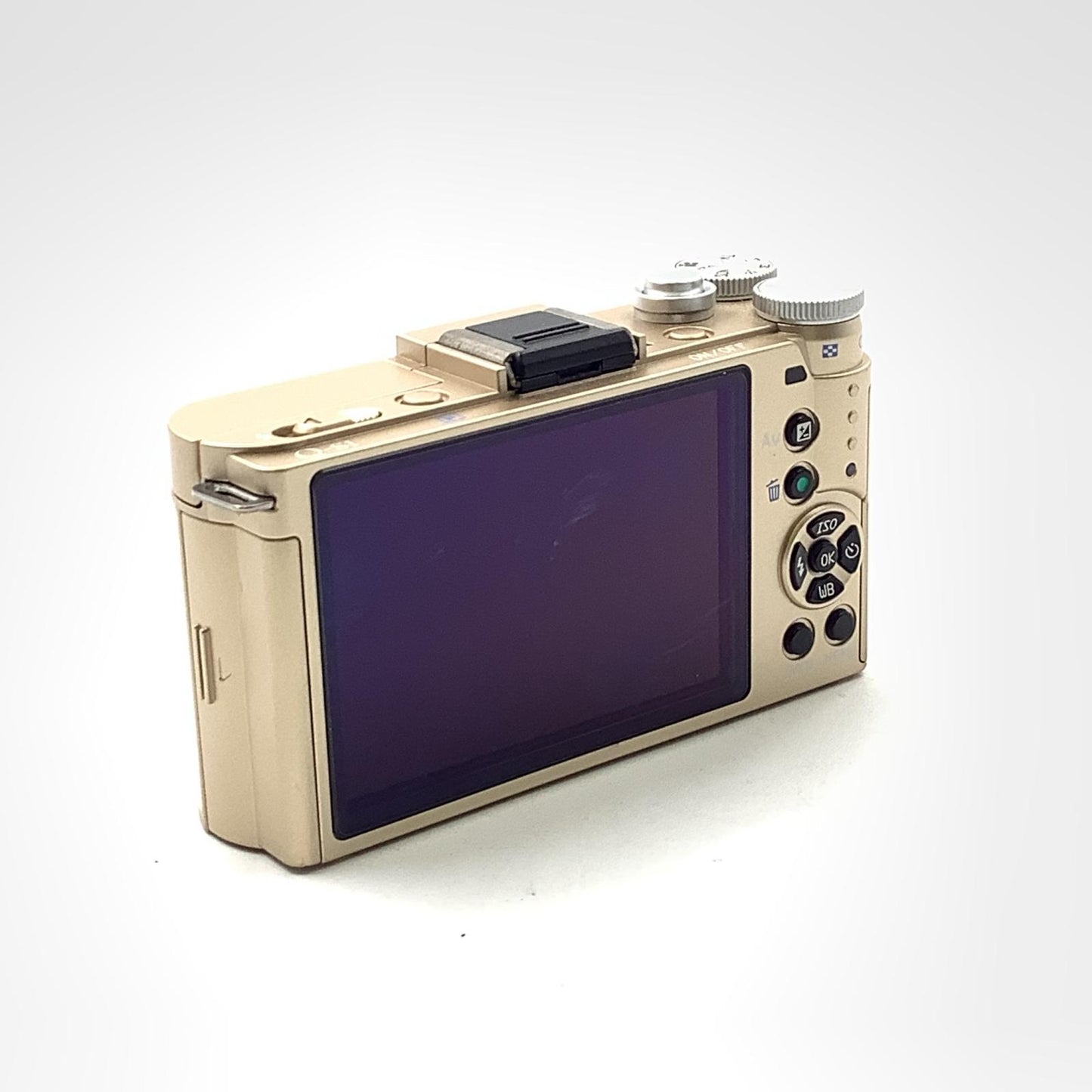 【全額返金保証】【最速発送】PENTAX デジタル一眼 Q-S1 ボディ [シャンパンゴールド×クリーム] 動作確認済
