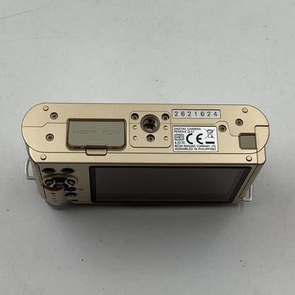 【全額返金保証】【最速発送】PENTAX デジタル一眼 Q-S1 ボディ [シャンパンゴールド×クリーム] 動作確認済