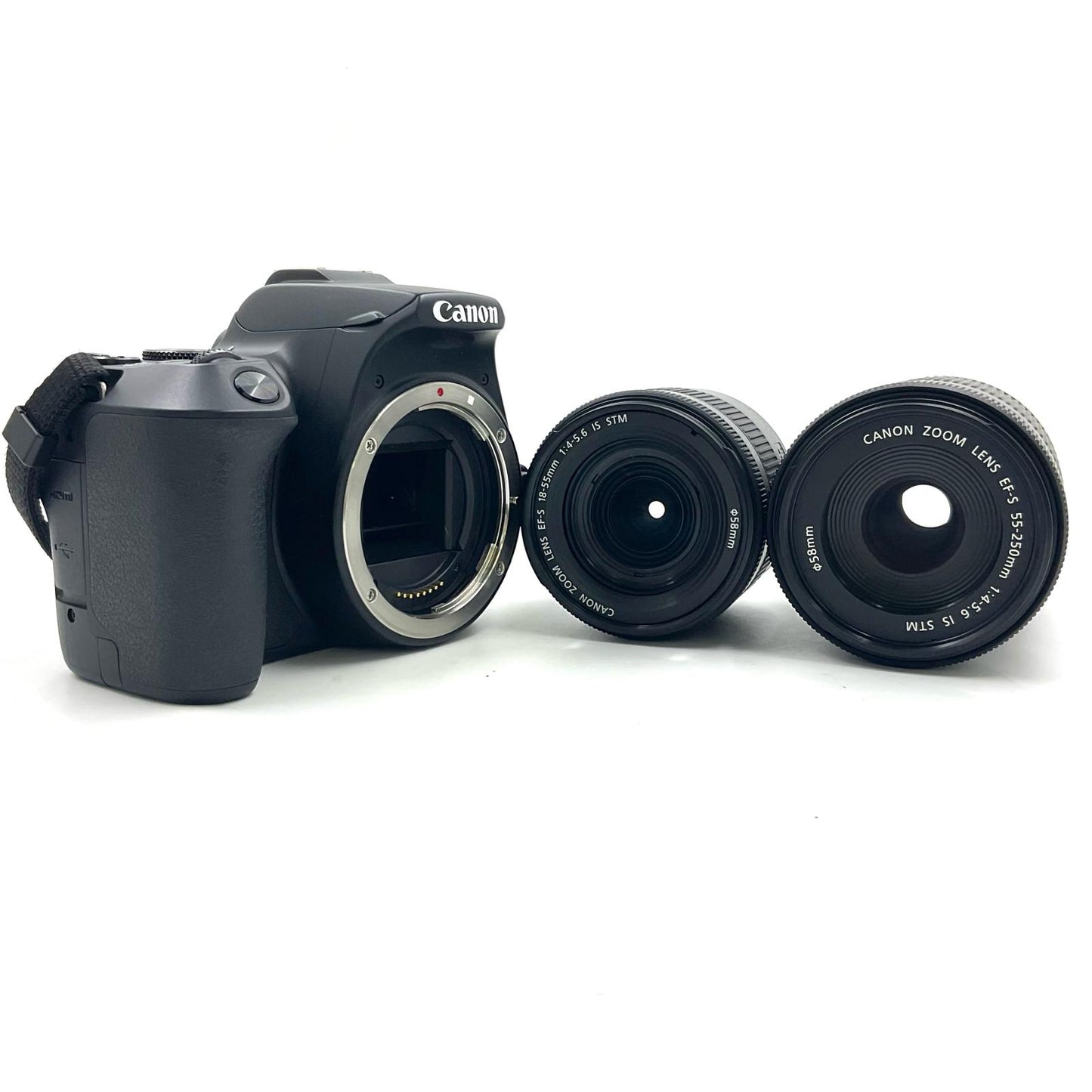 【全額返金保証】【最速発送】Canon デジタル一眼 EOS Kiss X10 ダブルズームキット ブラック 美品 動作確認済