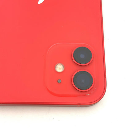 【全額返金保証】【最速発送】Apple iPhone iPhone 12 128GB (PRODUCT)RED SIMフリー 白ロム 動作確認済 80%