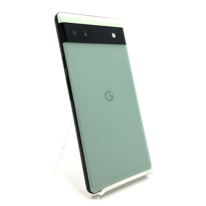 【全額返金保証】【最速発送】Google Pixel 6a 128GB セージ au SIMフリー GB17L 白ロム 動作確認済