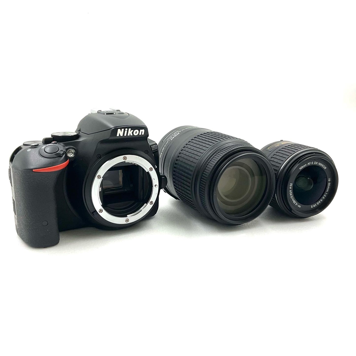 【全額返金保証】【最速発送】Nikon デジタル一眼 D5500 ダブルズームキット ブラック 美品 動作確認済