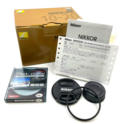【全額返金保証】【最速発送】Nikon AF-P DX NIKKOR 10-20mm f/4.5-5.6G VR 超美品 動作確認済