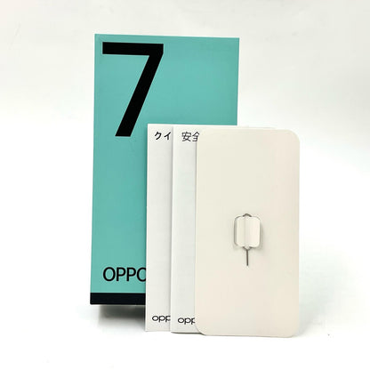 【全額返金保証】【最速発送】OPPO Reno 7 A 128GB スターリーブラック 楽天モバイル SIMフリー CPH2353 白ロム 動作確認済