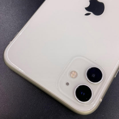 【全額返金保証】【最速発送】Apple iPhone iPhone 11 128GB ホワイト SIMフリー 白ロム 動作確認済 75%