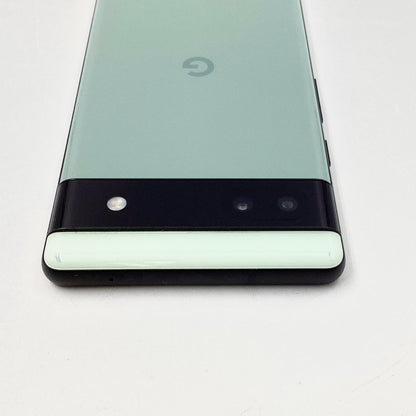 【全額返金保証】【最速発送】Google Pixel 6a  128GB Sage au GB17L 白ロム 動作確認済