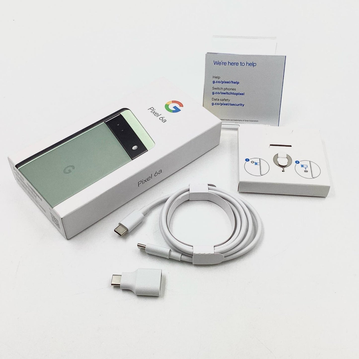 【全額返金保証】【最速発送】Google Pixel 6a  128GB Sage au GB17L 白ロム 動作確認済
