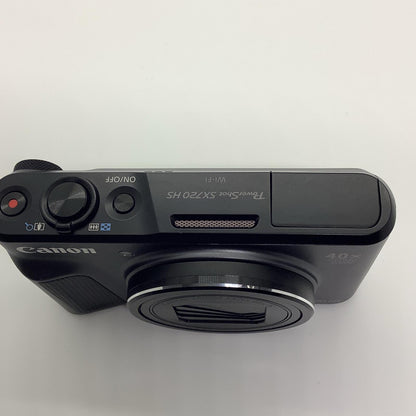 【全額返金保証】【最速発送】Canon コンパクトデジタルカメラ PowerShot SX720 HS [ブラック] 美品 動作確認済