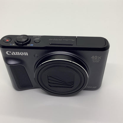 【全額返金保証】【最速発送】Canon コンパクトデジタルカメラ PowerShot SX720 HS [ブラック] 美品 動作確認済
