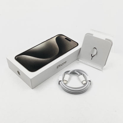 【全額返金保証】【最速発送】Apple iPhone iPhone 15 Pro 256GB ナチュラルチタニウム SIMフリー 動作確認済 87%