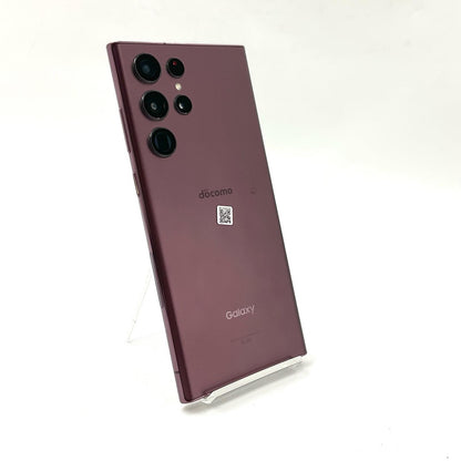 【全額返金保証】【最速発送】SAMSUNG Galaxy S22 Ultra 256GB バーガンディー docomo SC-52C 白ロム 動作確認済