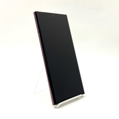 【全額返金保証】【最速発送】SAMSUNG Galaxy S22 Ultra 256GB バーガンディー docomo SC-52C 白ロム 動作確認済