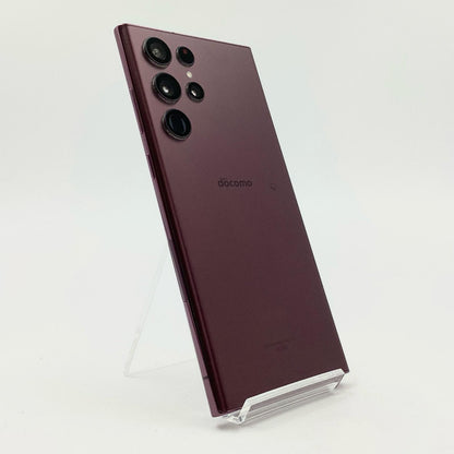 【全額返金保証】【最速発送】SAMSUNG Galaxy S22 Ultra 256GB バーガンディー docomo SC-52C 動作確認済