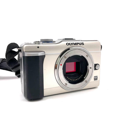 【全額返金保証】【最速発送】OLYMPUS デジタル一眼 オリンパス・ペン Lite E-PL1 ボディ [シルバー] 動作確認済
