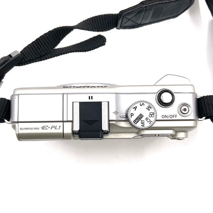 【全額返金保証】【最速発送】OLYMPUS デジタル一眼 オリンパス・ペン Lite E-PL1 ボディ [シルバー] 動作確認済