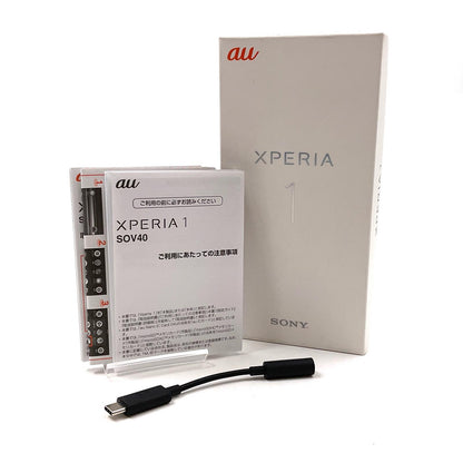 【全額返金保証】【最速発送】Sony Xperia 1 64GB ブラック au SOV40 白ロム 動作確認済
