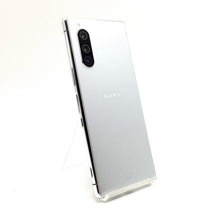【全額返金保証】【最速発送】Sony Xperia 5 64GB グレー au SOV41 白ロム 動作確認済