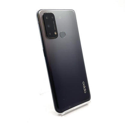 【全額返金保証】【最速発送】OPPO Reno 5 A 128GB シルバーブラック Softbank A101OP 白ロム 動作確認済
