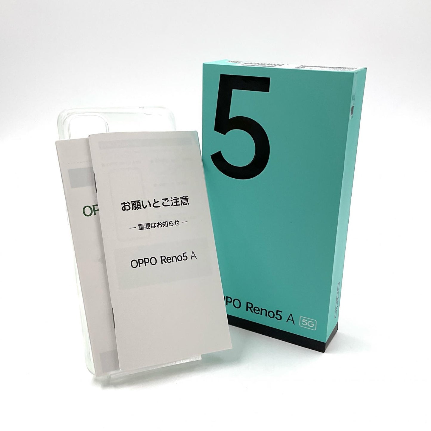【全額返金保証】【最速発送】OPPO Reno 5 A 128GB シルバーブラック Softbank A101OP 白ロム 動作確認済