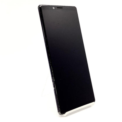 【全額返金保証】【最速発送】Sony Xperia 1 64GB Black docomo SO-03L 白ロム 動作確認済