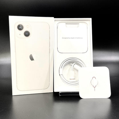 【全額返金保証】【最速発送】Apple iPhone iPhone 13 256GB スターライト SIMフリー 白ロム 動作確認済 86%