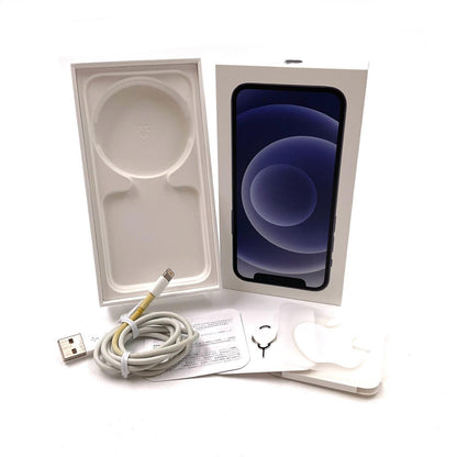 【全額返金保証】【最速発送】Apple iPhone iPhone 12 mini 128GB ブラック au SIMフリー 白ロム 美品 動作確認済 98%