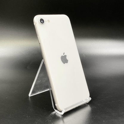 【全額返金保証】【最速発送】Apple iPhone iPhone SE（第3世代） 256GB スターライト SIMフリー 白ロム 動作確認済 80%