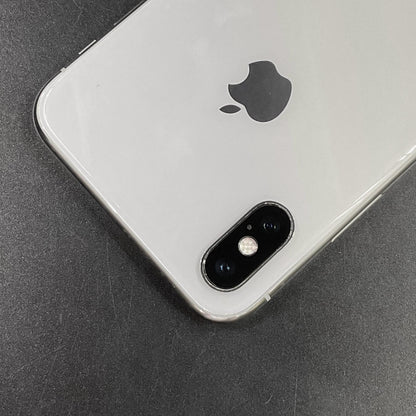 【全額返金保証】【最速発送】Apple iPhone iPhone X 64GB シルバー Softbank SIMフリー 白ロム 動作確認済 77%