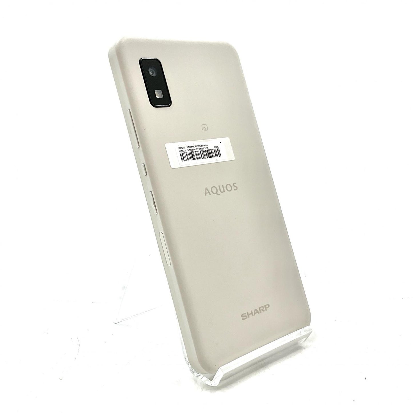 【全額返金保証】【最速発送】SHARP AQUOS wish 64GB アイボリー SIMフリー SH-M20 動作確認済