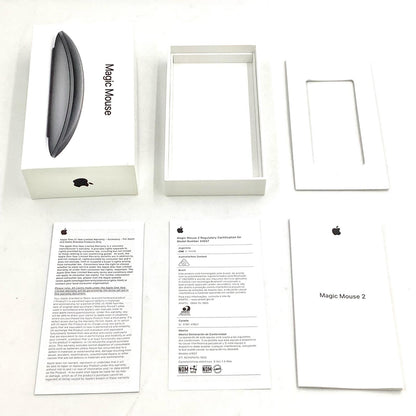 【全額返金保証】【最速発送】Apple Magic Mouse 2 MRME2J/A [スペースグレイ] MRME2J/A 美品 動作確認済