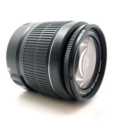 【全額返金保証】【最速発送】Canon EF-S18-55mm F3.5-5.6 IS II　ブラック 美品 動作確認済
