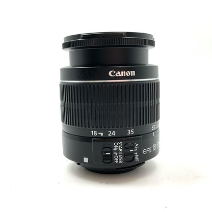 【全額返金保証】【最速発送】Canon EF-S18-55mm F3.5-5.6 IS II　ブラック 美品 動作確認済
