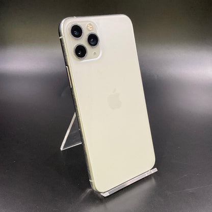 【全額返金保証】【最速発送】Apple iPhone iPhone 11 Pro 64GB シルバー au 白ロム 動作確認済 72%